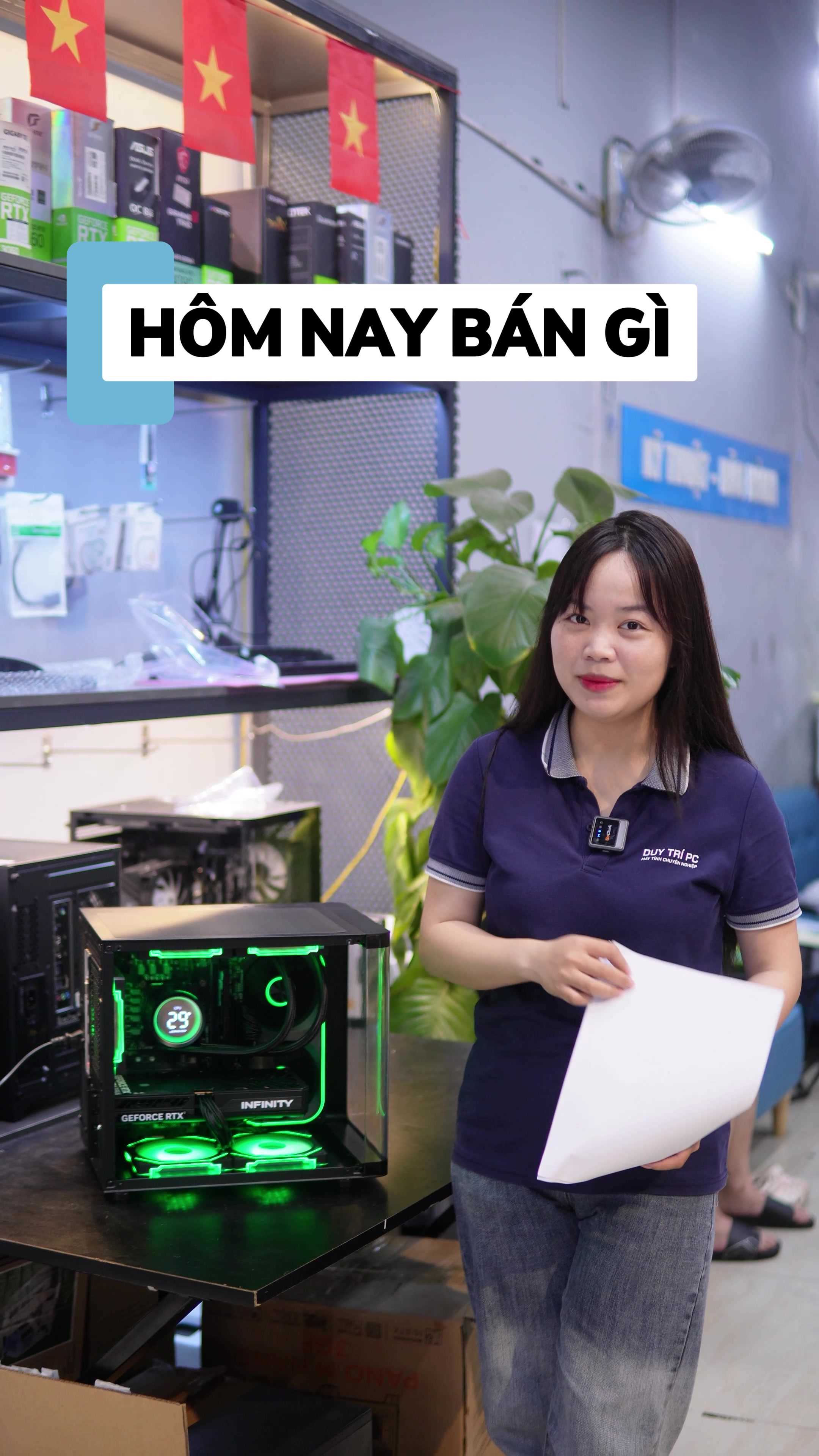 Build PC Bể Cá Hơn 20 Triệu Cấu Hình Khủng RTX 5060 Tại Duy Trí PC